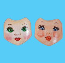 Load image into Gallery viewer, Unused Mid Century Doll Face Flicker Card