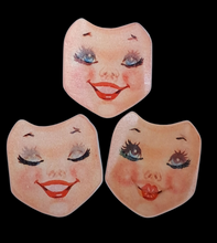 Load image into Gallery viewer, Unused Mid Century Doll Face Flicker Card