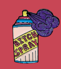 Load image into Gallery viewer, B Word Spray Funny Enamel Pin