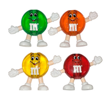 Load image into Gallery viewer, 4 pc 1990’s Replacement M&amp;M’s Character Christmas Tree Light Covers