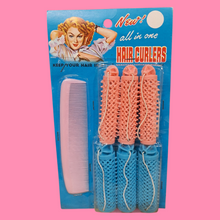 Load image into Gallery viewer, Mid Century Comb and Roller Set Curlers