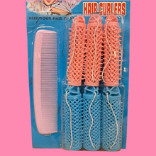 Load image into Gallery viewer, Mid Century Comb and Roller Set Curlers