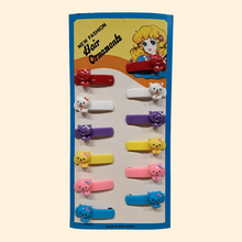 Load image into Gallery viewer, NOS 60's/70's Children's Barrettes on Display Card