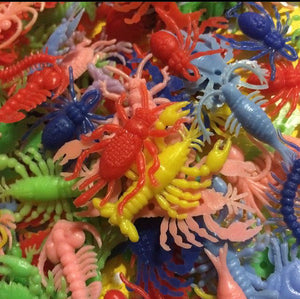 15 pcs Vintage Plastic Creepy Crawlies