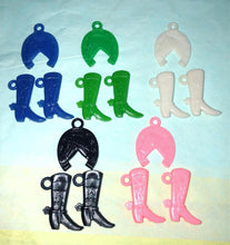 Load image into Gallery viewer, Western Theme 3 pc Set of Plastic Charms