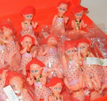 Load image into Gallery viewer, Tiny Jointed Dime Store Sleepy Eye Dolls