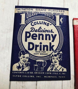 1936 Collins’ Drink Mix Packet