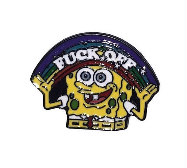 SpongeBob Eff Off Enamel Pin