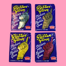 Load image into Gallery viewer, 80’s Unopened Glitter Glove Sticker Pack