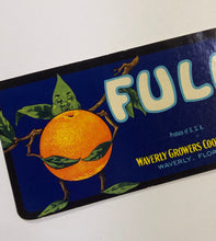 Load image into Gallery viewer, Unused Waverly Full Orange Fruit Crate Label