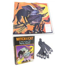 Load image into Gallery viewer, Witch and Cat Pin the Tail Party Game