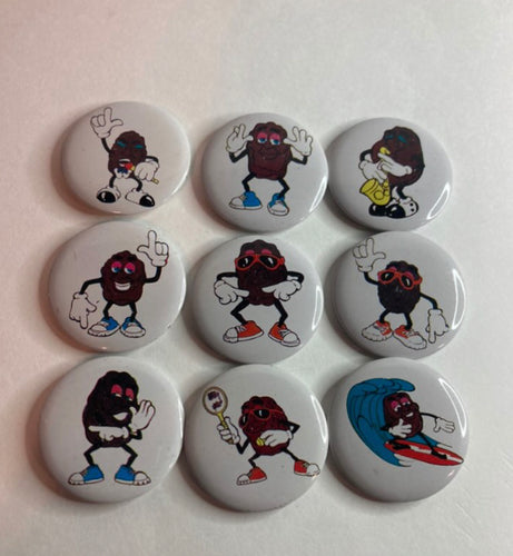 NOS 80’s California Raisins Pinback Button Choice