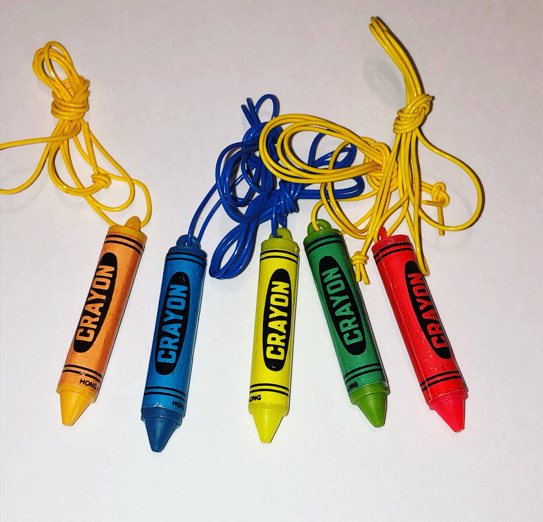 70’s/80’s Plastic Crayon Necklace Choice