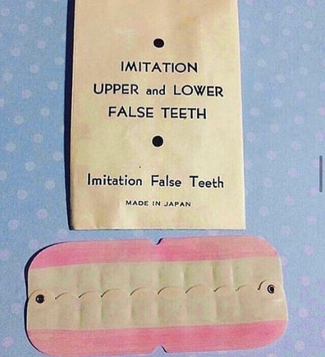 Vintage Upper and Lower False Teeth Gag