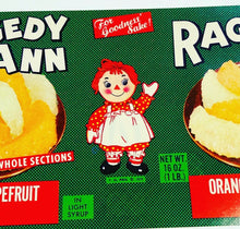 Load image into Gallery viewer, 1970’s Unused Raggedy Ann Fruit Can Label