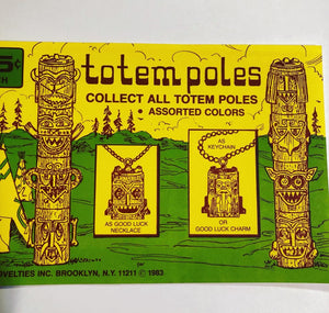 1983 Totem Poles Gumball Toy Sign