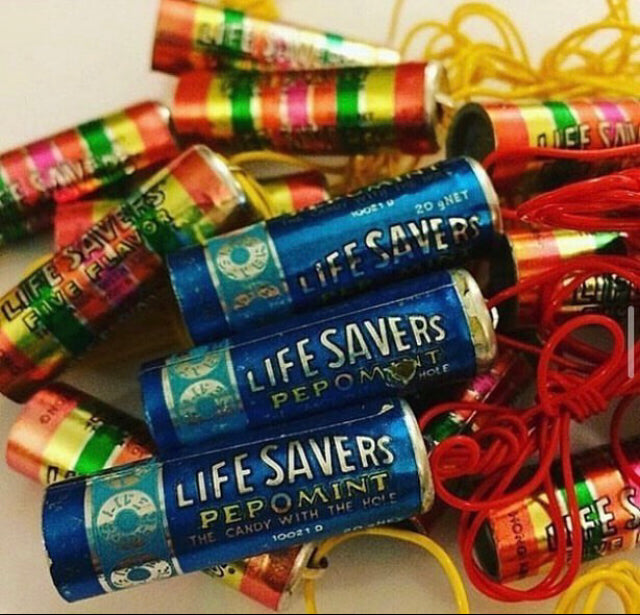 Vintage LifeSavers Candy Plastic Necklaces