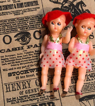 Load image into Gallery viewer, Tiny Jointed Dime Store Sleepy Eye Dolls