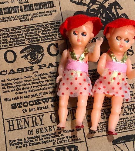 Tiny Jointed Dime Store Sleepy Eye Dolls