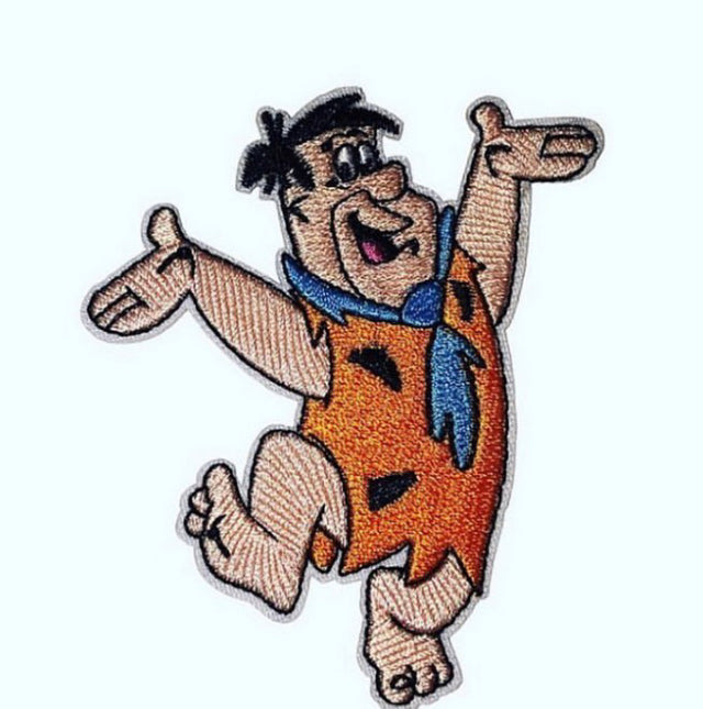 Fred Flintstone Iron On Patch