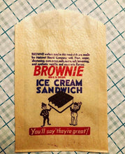 Load image into Gallery viewer, 1930’s Brownie Ice Cream Sandwich Bag