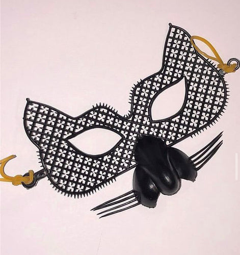 Adorable Mid Century Cat Masquerade Mask