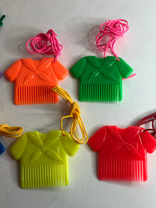 Vintage Tee Shirt Comb Necklace