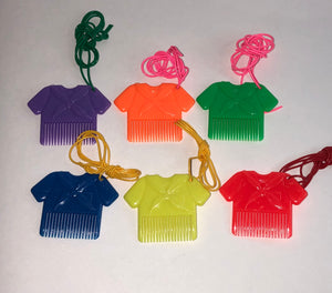 Vintage Tee Shirt Comb Necklace