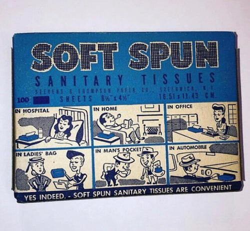 Unopened 1940’s Soft Spun Sanitary Tissue