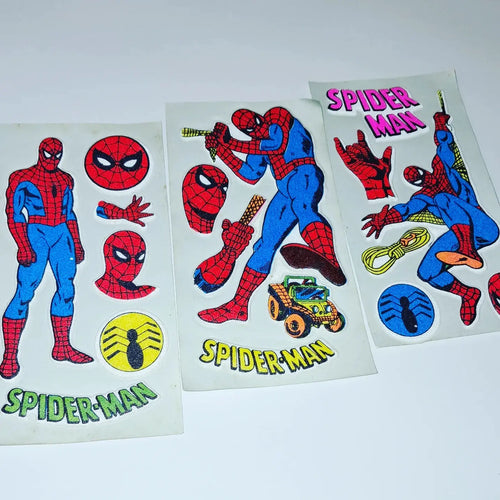 70's/80's Spiderman Puffy Sticker Sheet Choice