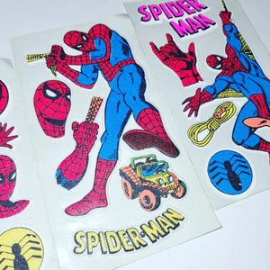 70's/80's Spiderman Puffy Sticker Sheet Choice