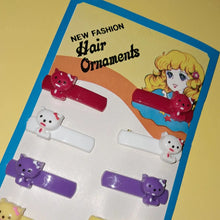 Load image into Gallery viewer, NOS 60&#39;s/70&#39;s Children&#39;s Barrettes on Display Card