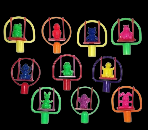 2 pcs Vintage Swinging Animals Pencil Toppers