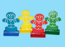 Load image into Gallery viewer, 4pcs Vintage Candyland Gingerbread Men Game Pieces