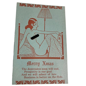 Art Deco Risque Christmas Holiday Cards Choice