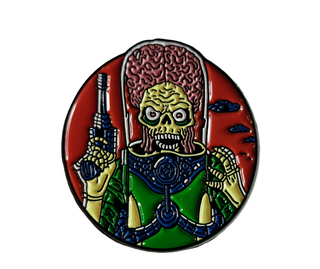 Mars Attacks Alien Enamel Pin