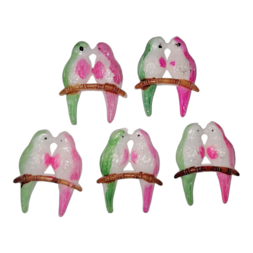 Celluloid Lovebirds Charm Finding
