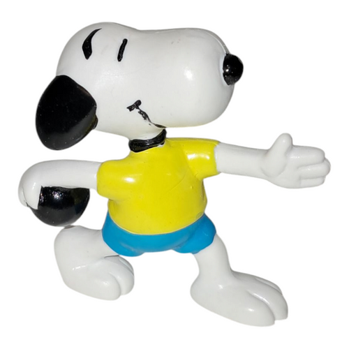 Vintage Snoopy Bowling PVC Figure