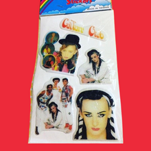Load image into Gallery viewer, 1980&#39;s Culture Club Boy George Puffy Stickers