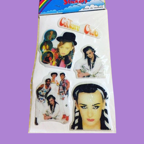 1980's Culture Club Boy George Puffy Stickers