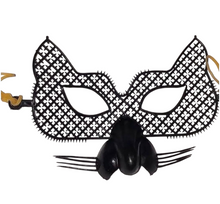 Load image into Gallery viewer, Adorable Mid Century Cat Masquerade Mask