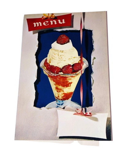 1950’s Unused Diner Menu Cover