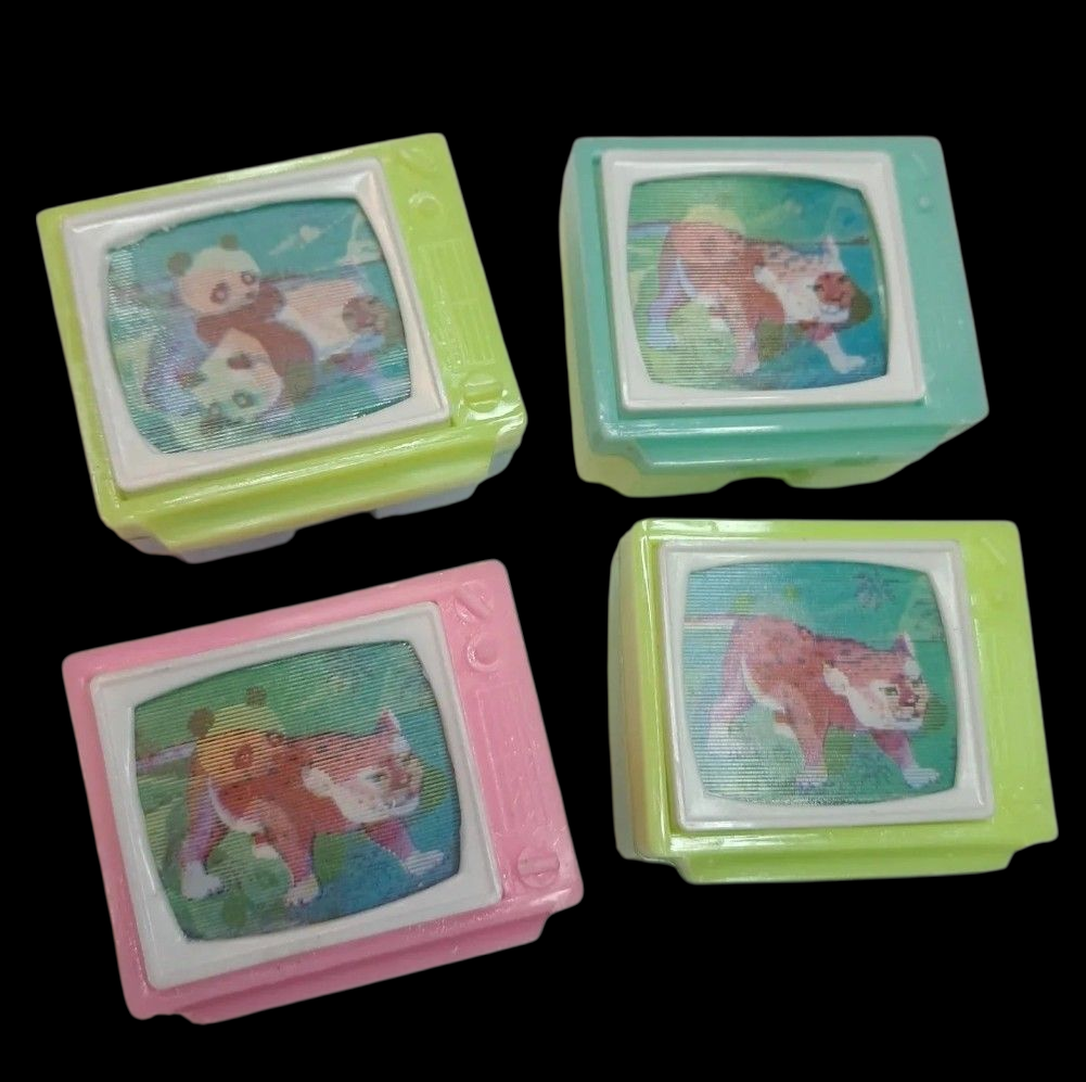 Vintage Lenticular TV Pencil Sharpener Panda