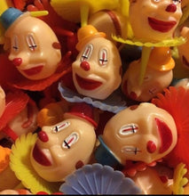Load image into Gallery viewer, Cute Retro Look Clown Cupcake Toppers