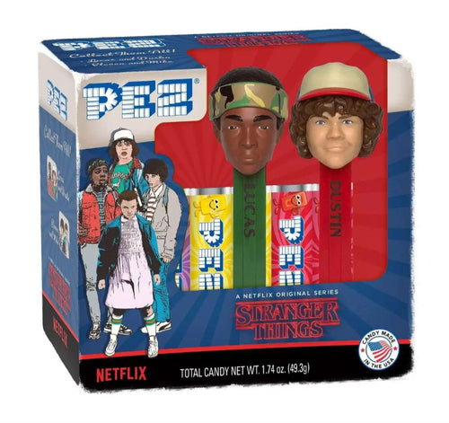 Stranger Things Dustin and Lucas Pez Twin Pack Sealed