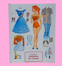 Load image into Gallery viewer, Carnation Ice Cream Promotional Paper Doll Set