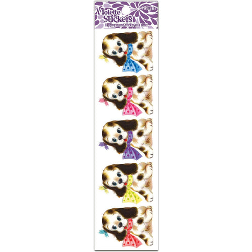 Cute Retro Look Dogs with Bowties Sticker Pack