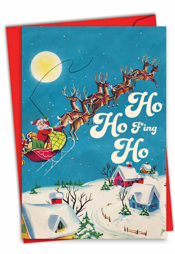 Merry F**king Christmas Greeting Card