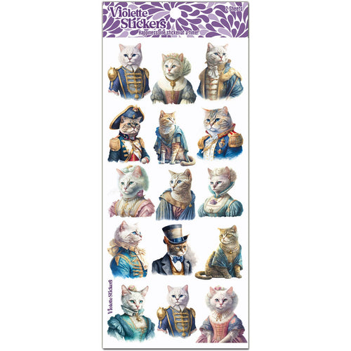 Cats Dressed as Royalty Sticker Pack