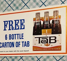 Load image into Gallery viewer, 1960s Unused Tab Cola Coupon